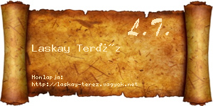 Laskay Teréz névjegykártya